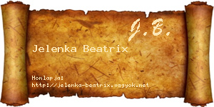 Jelenka Beatrix névjegykártya