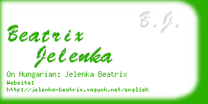 beatrix jelenka business card